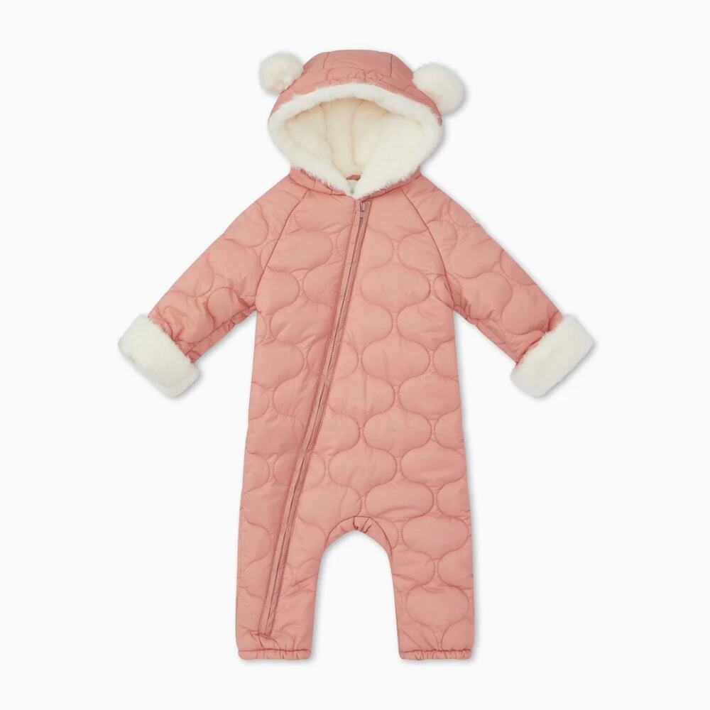 Mori Recycled Waterproof Quilted Pramsuit
Blush